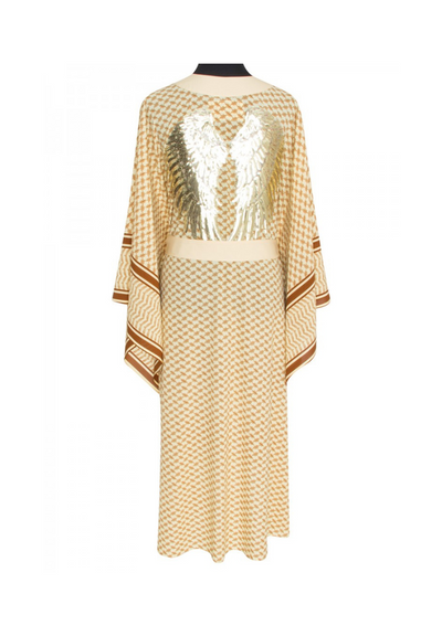 Desert Sand Kimono w/ Beige trim