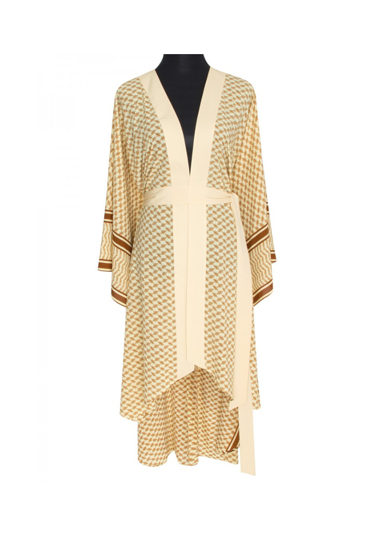 Desert Sand Kimono w/ Beige trim