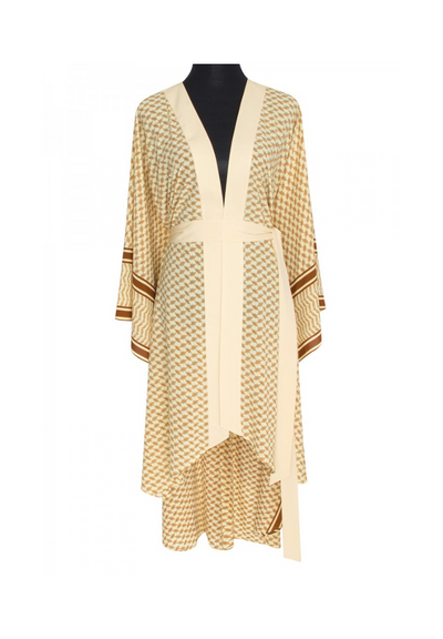 Desert Sand Kimono w/ Beige trim