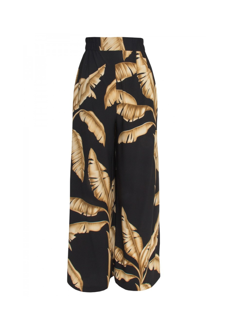 Jungle Gold Palm Samui Pants w/ Black trim