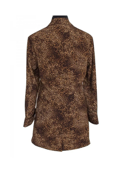 Leopardini Blazer w/ Brown Trim